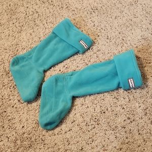 Hunter boot fleece socks